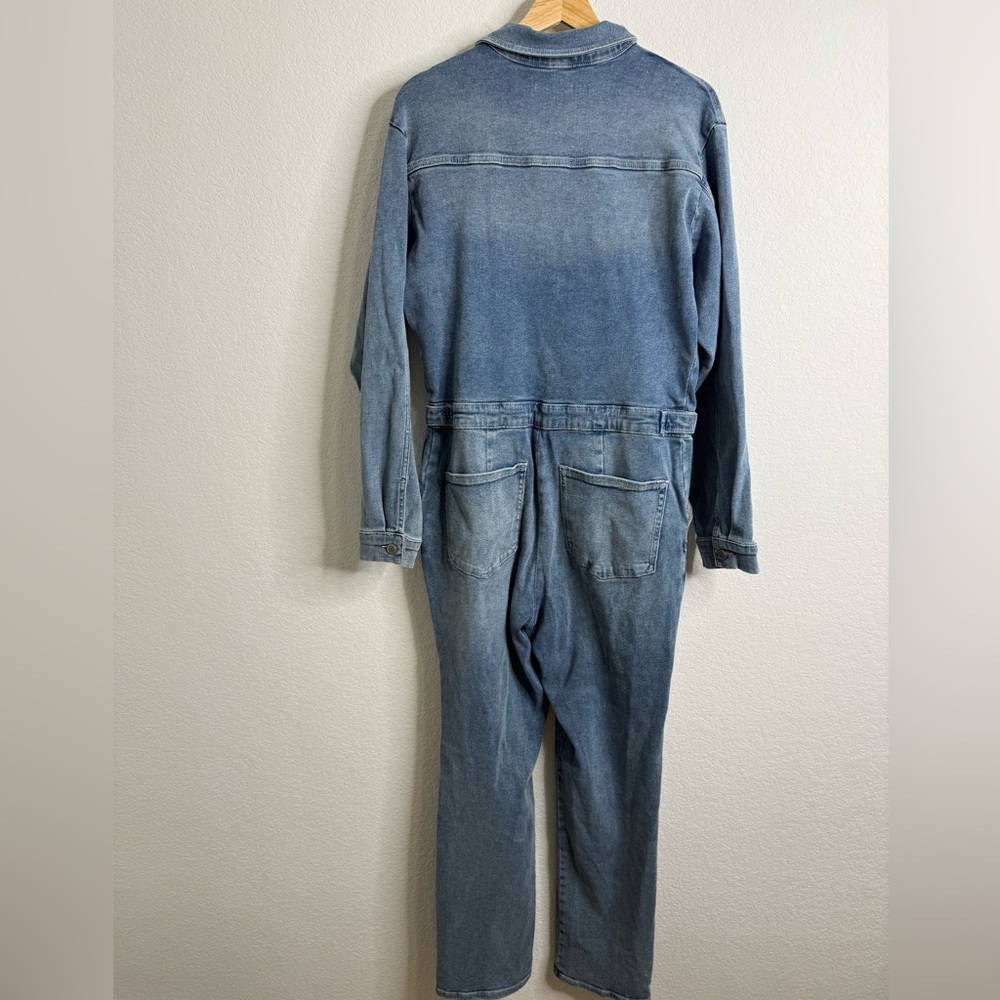 Good American Light Blue Denim Jumpsuit - Picture 8 of 16
